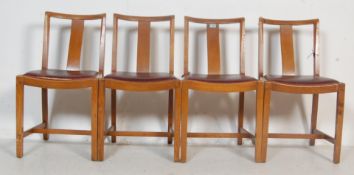 SET OF FOUR VINTAGE MID 20TH CENTURY OAK DINING CHAIRS