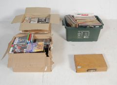 LARGE COLLECTION OF 12” RECORS, CASSETTES, CD’S AND DVD’S