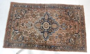 MID CENTURY PERSIAN HAMADAN HAND WOVEN RUG