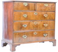 ANTIQUE 18TH CENTURY GEORGIAN WALNUT CHEST OF DRAWERS