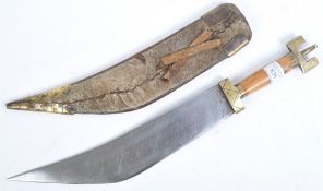 AN EAST AFRICAN TRIBAL BILLAO DAGGER / HALF SWORD