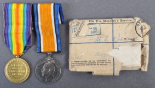 WWI FIRST WORLD WAR MEDAL GROUP - LINCONSHIRE REGIMENT PRIVATE