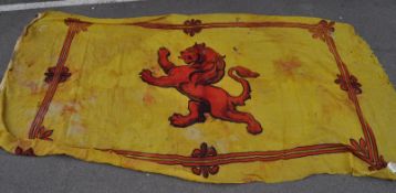 TWO MID 20TH CENTURY ROYAL SCOTTISH HOUSE FLAGS