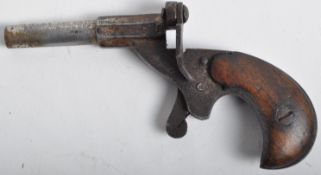 19TH CENTURY ANTIQUE LADIES BLANK FIRING BICYCLE PISTOL