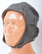 ORIGINAL WWII ERA AVIATION PILOT LEATHER FLYING HELMET