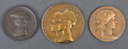 COLLECTION OF ANTIQUE MEDALLIONS - TRIBUTE MEDALS