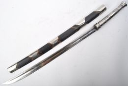 EARLY 20TH CENTURY BURMESE DHA SWORD