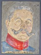 WWI FIRST WORLD WAR IMPERIAL GERMAN CAST IRON HINDENBURG PLAQUE