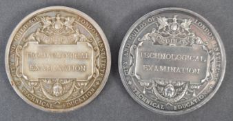COLLECTION OF ANTIQUE MEDALLIONS - CITY & GUILDS EXAMINATION