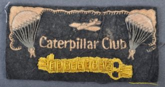 RAF WWII TYPE CATERPILLAR CLUB UNIFORM PATCH / BADGE
