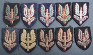 COLLECTION OF WWII SECOND WORLD WAR SAS CLOTH BADGES