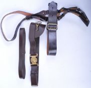 TWO BRITISH ARMY / ROYAL MARINES SAM BROWN UNIFORM BELTS