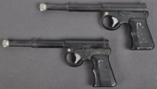 TWO VINTAGE TJ HARRINGTON ' THE GAT ' GAT GUN AIR PISTOLS