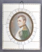 19TH CENTURY FRENCH PORTRAIT NAPOLEON ON IVORY