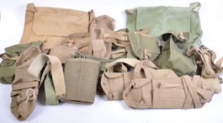 COLLECTION OF ASSORTED BRITISH ARMY UNIFORM WEBBING ITEMS