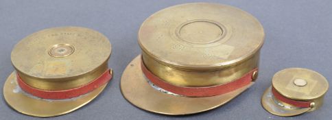 WWII SECOND WORLD WAR TRENCH ART SHELL'S IN THE FORM OF CAPS