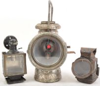 COLLECTION OF ANTIQUE CARRIAGE / BICYCLE LAMPS