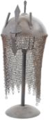 ORIGINAL 20TH CENTURY CHAINMAIL ARMOUR HELMET DISPLAY PIECE