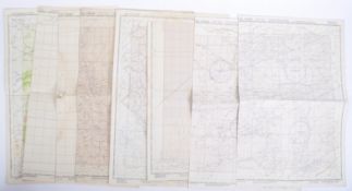 COLLECTION OF ORIGINAL WWII SECOND WORLD WAR US MAPS OF INDIA