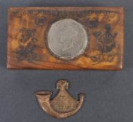 COLLECTION OF ANTIQUE MEDALLIONS - 1884 EPIDEMIC KSLI BOX