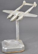 WWII SECOND WORLD WAR P38 LOCKHEED LIGHTNING ASHTRAY