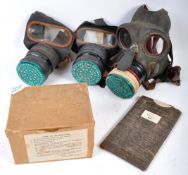 COLLECTION OF WWII SECOND WORLD WAR GAS MASKS
