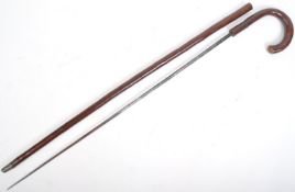 EARLY 19TH CENTURY MASONIC SWORD STICK WALKING CANE