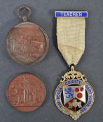 COLLECTION OF ANTIQUE MEDALLIONS - DAIRY FARMER MEDALS