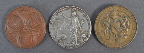 COLLECTION OF ANTIQUE MEDALLIONS - PRESTON GUILD MERCHANT