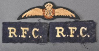 COLLECTION OF WWI RELATED ROYAL FLYING CORPS PATCHES