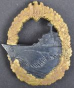 WWII SECOND WORLD WAR KRIEGSMARINE DESTROYER BADGE
