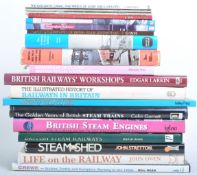 LARGE COLLECTION OF STEAM RAILWAY BOOKS