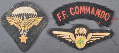 COLLECTION OF WWII SECOND WORLD WAR INTEREST CLOTH PATCHES