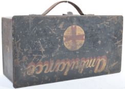 RARE FIRST WORLD WAR LEWIS MACHINE GUN BOX CONVERTED TO FIRST AID TIN