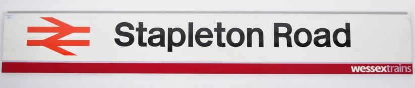 RAILWAYANA - LOCAL INTEREST - STAMPLETON ROAD SIGN