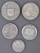 COLLECTION OF ANTIQUE MEDALLIONS - PRESTON GUILD MERCHANTS