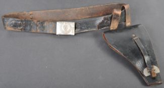 RARE ORIGINAL WWII GERMAN NAZI WAFFEN SS BELT & HOLSTER