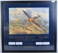 WWII BATTLE OF BRITAIN LUFTWAFFE PILOT AUTOGRAPH PRESENTATION