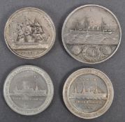 COLLECTION OF ANTIQUE MEDALLIONS - NAVAL INTEREST