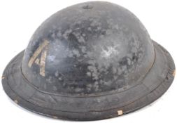RARE WWII SECOND WORLD WAR AMBULANCE CREW BRODIE HELMET & PROTECTOR