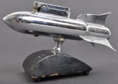 WWII INTEREST - MID CENTURY ART DECO CHROME 'BOMB' CIGARETTE LIGHTER