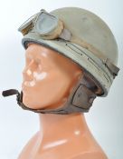 WWII SECOND WORLD WAR INTEREST 1942 DATED MOTORCYCLE HELMET