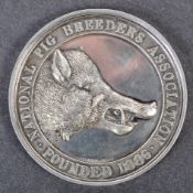 COLLECTION OF ANTIQUE MEDALLIONS - 1910 NATIONAL PIG BREEDERS