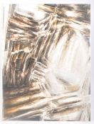 NJ BARTLE - LARGE OIL ON BOARD CORNISH CAVE PAINTING