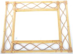 ORIGINAL RETRO 1960'S BAMBOO WALL MIRROR