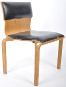SAUDER DESIGN BENT OAK PLY 1960'S SIDE CHAIR