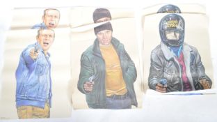 SET OF 10 BELGIAN LAW ENFORCEMENT SHOOTING POSTERS