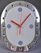 BESPOKE MADE CLOCK FROM AN RAF TORNADO JET FIGHTER PANEL