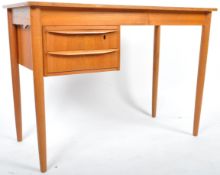 MANNER OF ARNE VODDER 1960'S DANISH TEAK WOOD DESK