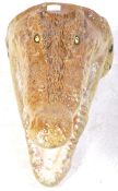 FIBERGLASS 1/1 SCALE MODEL PROP OF AN ALLIGATOR'S HEAD